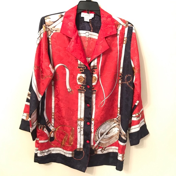 Cabernet Vintage Sleepwear Blouse - Picture 1 of 4